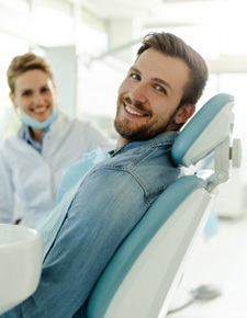 a patient receiving dental care from a dentist near Tyler